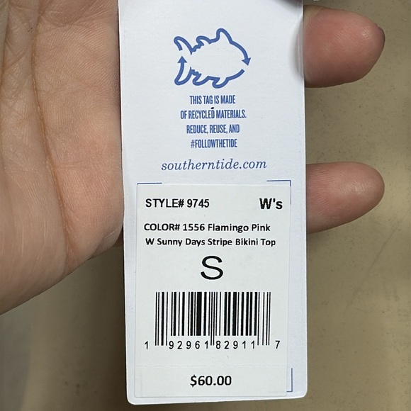 (L1) SOUTHERN TIDE, Colorful Striped Bikini Top, sizes S, XS - Picture 6 of 10